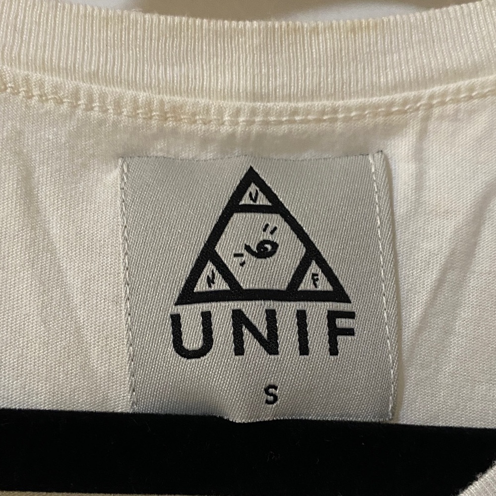 UNIF White “Jesus Saves, I Spend” Graphic Tank Top - Picture 2 of 3